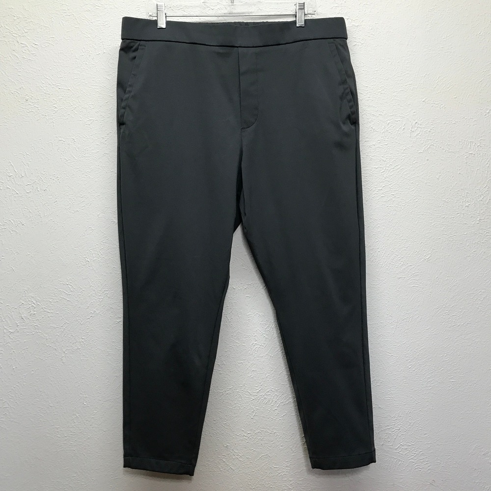 Bonobos WHFQ Pants Mens XL Short Dark Gray Casual Tech Drawstring 27690
